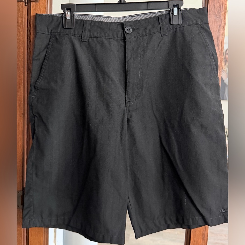 O'Neill Men's Black Flat Front Casual Shorts